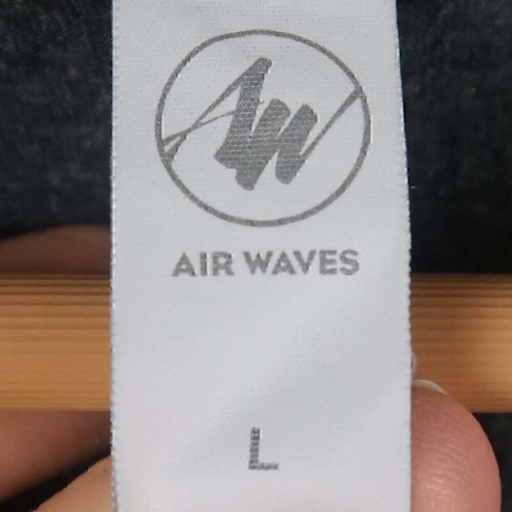 AIR WAVES GREY MATERNITY ROUCHED SIDES GRAPHIC TANK TOP SIZE LARGE - Picture 2 of 6